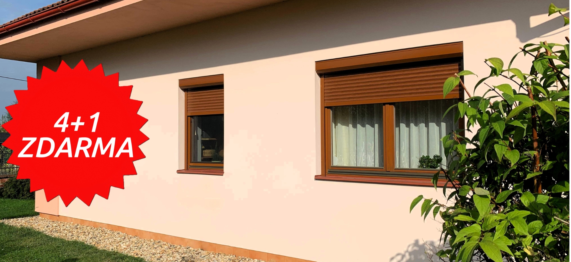 Akce 4+1 ZDARMA na venkovní hliníkové rolety -  